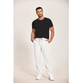 thumbnail image 3 of COOFANDY Men's Casual Cotton Pants Regular Fit Flat Front Expandable Waist Chino Slack Trousers, 3 of 6