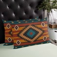 thumbnail image 4 of Aztec Southwest Throw Pillow Cover 16 x 24 Inch Decorative Pillow Cover Vintage Geometric Farmhouse Art Lumbar Pillowcase Seasonal Rectangle Cushion Case for Couch Sofa Bed Living Room, 4 of 7