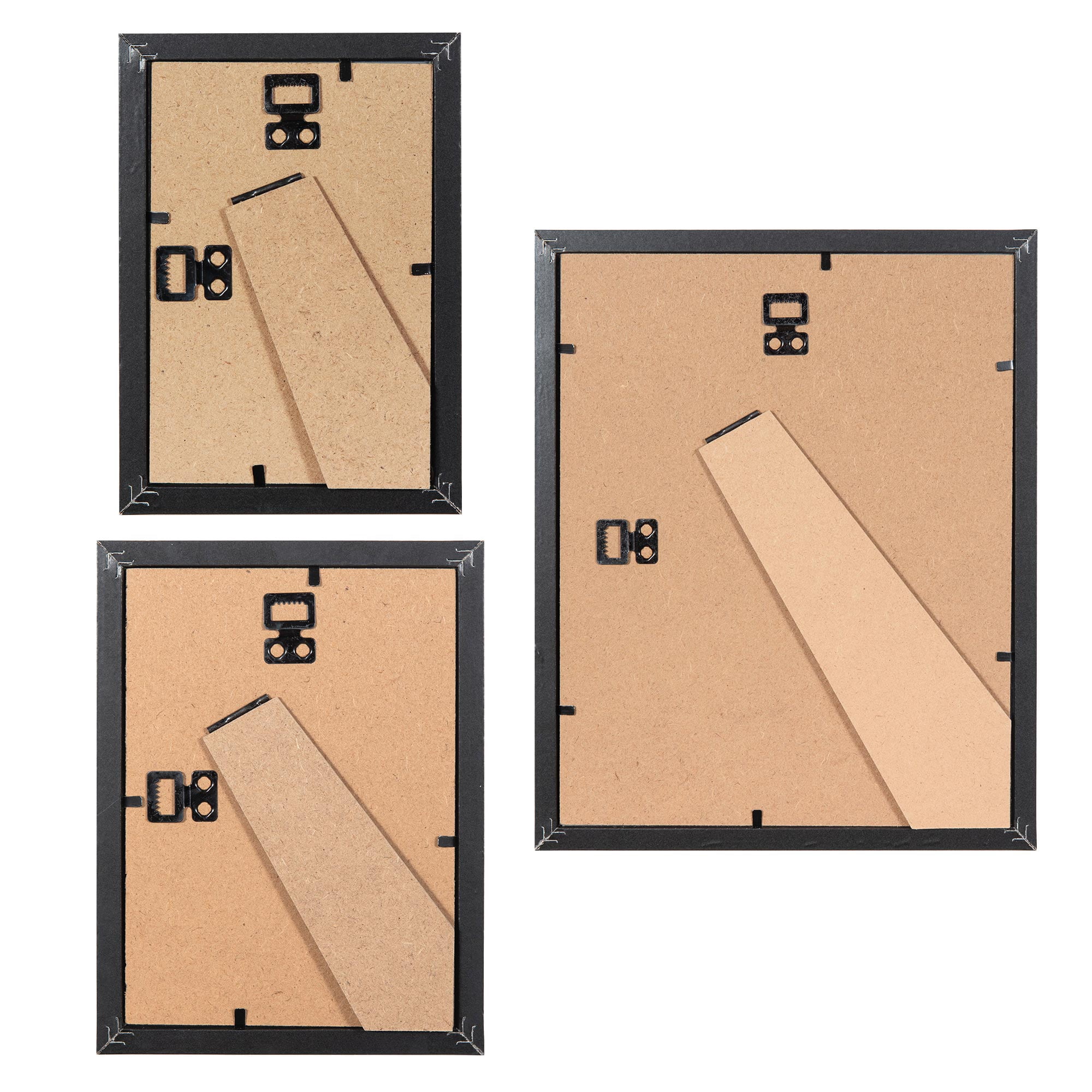 Meframe 10PACK Wooden Collage Picture Frame Set, Wall and Tabletop Display Photo Frames, Multiple Sizes Including 8x10, 5x7, 4x6, Black