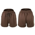 thumbnail image 7 of Unique Bargains Women's Flowy Running Shorts High Waisted Coffee Color Size S, 7 of 7