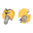 thumbnail image 4 of 2 Pcs Tige Routeur Bit Ensemble 1/2" Tige Porte Tenon Fraiseuse Coller Routeur Bit pour DIY CNC Gravure Machine Taille Machine Travail du Bois, 4 of 8