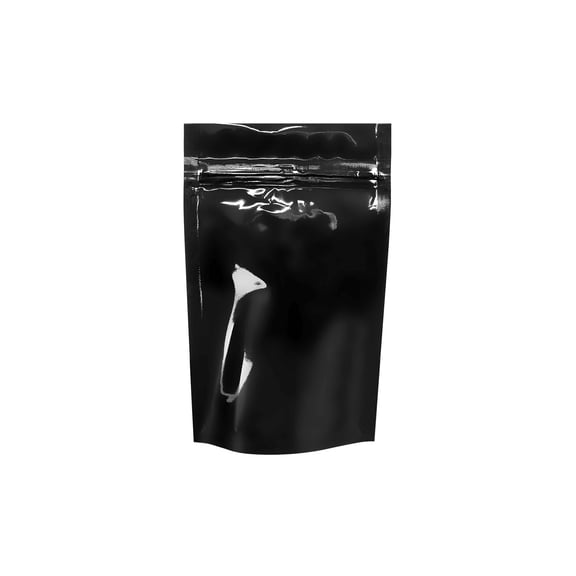Mylar Bag Clear Black 1/8oz - 1,000 Count