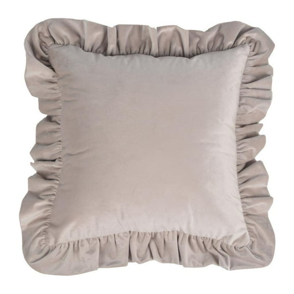 AOOOWER Elegant Ruffled Edges Pillow Case 17.7x17.7Inch 19.7x19.7in Wrinkles Resistant Plush Fabric Pillow Shams Pilloowcase