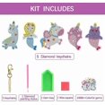 thumbnail image 2 of Arts and Crafts for Kids Ages 8-12 - Make Your Own GEM Keychains - 5D Diamond Painting by Numbers Art Kits for Girls Kids Toddler Ages 3-5 4-6 6-8 Eas, 2 of 4