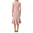 thumbnail image 3 of INSPIRE CHIC Women's Sleeveless Dress V Neck Elegant Work Fishtail Dresses, 3 of 5