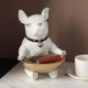 thumbnail image 5 of Estatuilla de perro creativa, bandeja de tocador, almacenamiento de artículos diversos, llavero de , exhibición de , decoración para sala blanco Macarena Bandeja organizadora de estatuas, 5 of 8
