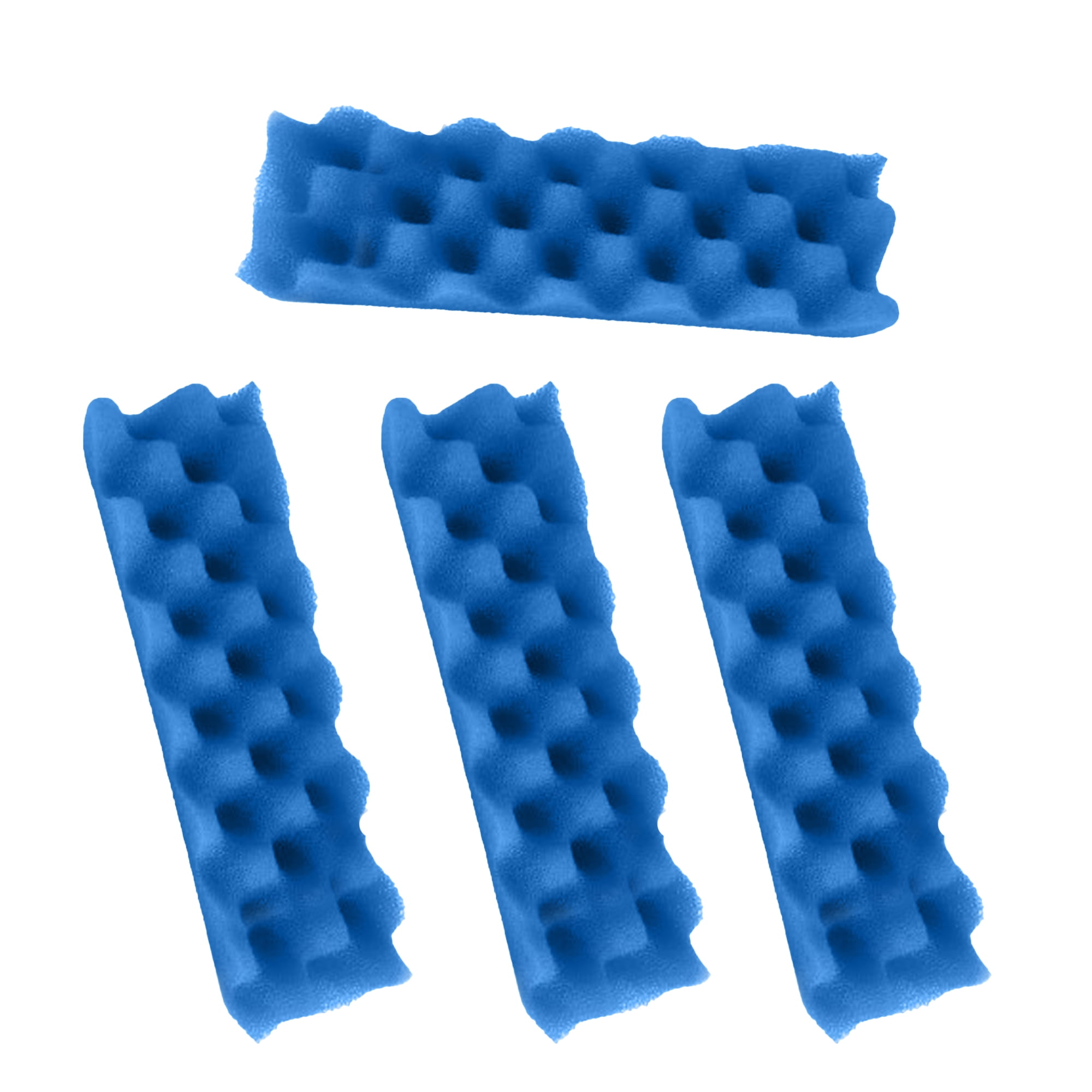 TropicAqua Blue Foam Filter Pads Replacement Compatible with Fluval 206, 207, 306, 307 Aquarium Bio Sponge (Pack of 12)