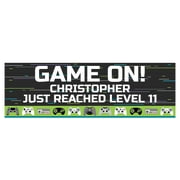 Fun Express Personalized Video Game Vinyl Banner