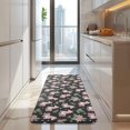 thumbnail image 4 of Black Cartoon Unicorn Floral Pattern Kitchen Rug Mat,Kitchen Runner Rugs Non Skid Washable,Decorative Kitchen Floor Mats for Kitchen,Sink,Laundry,17"x47.2", 4 of 7