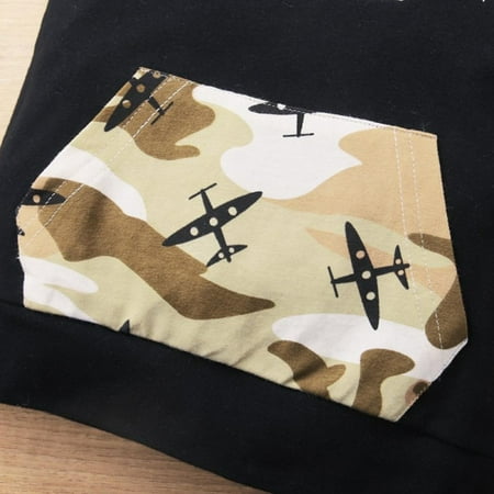 

1-4 Years Old Boy Summer Outfits Short Sleeve Letter Print T-shirt Tops+Camouflage Trouser Pants Casual Costume Set