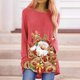thumbnail image 2 of Camisas Navideñas Para Mujer, Camisetas de Manga Larga Con Estampado de Estilo Étnico, Sudadera Informal de Invierno Y Otoño, Jersey Acogedor, Blusa Odeerbi ODB206569, 2 of 5