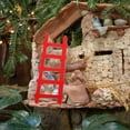 thumbnail image 3 of WHAMVOX Miniature Ladder Decor 10Pcs Red Wood For Craft Enthusiasts And Hobbyists Mini Size Landscape Ornament, 3 of 6