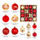 thumbnail image 2 of 44pzas Esferas Navideñas De Plastico Decoración Arbol Navida Xtellar rojo, 2 of 4