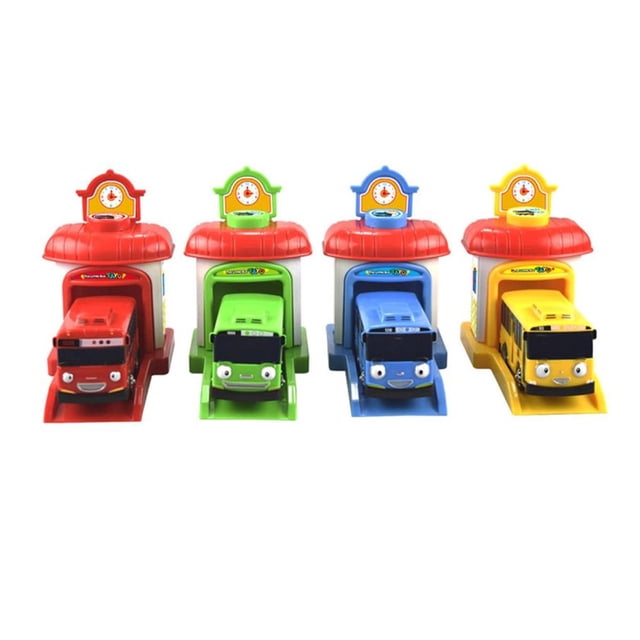 De Juguetes De Coche, Modelo A Escala, El Pequeño Autobús Tayo, Mini Autobús Para Niños, Autobús De Plástico, Juguetes Para Niños Para Regalo De Navidad 1 Juego Vogacara FN002337-00