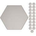 thumbnail image 1 of Furnish My Place Abstract Contemporary Geometrical View Square Pattern Modern Plush Two Tone High Low Pattern Rug, Home Decor Mat, Made in USA - Framed Brown, 3' Hexagon - Set of 20, 1 of 5