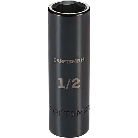 CRAFTSMAN Impact Socket, Deep, SAE, 3/8 in. Drive, 1/2 in. (CMMT15894)
