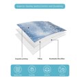 thumbnail image 4 of Quilts Queen Size Bedding Set, Blue Christmas Reversible Summer Quilt 3 Pieces, Xmas Snowman Trees Snowflake Forest Lightweight Bedspreads Coverlets with 2 Pillow Shams for All Seasons, 4 of 5