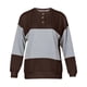 thumbnail image 4 of Moda mujer casual manga larga o-cuello patchwork señoras tops sudaderas Fridja  ghj987+4762, 4 of 5