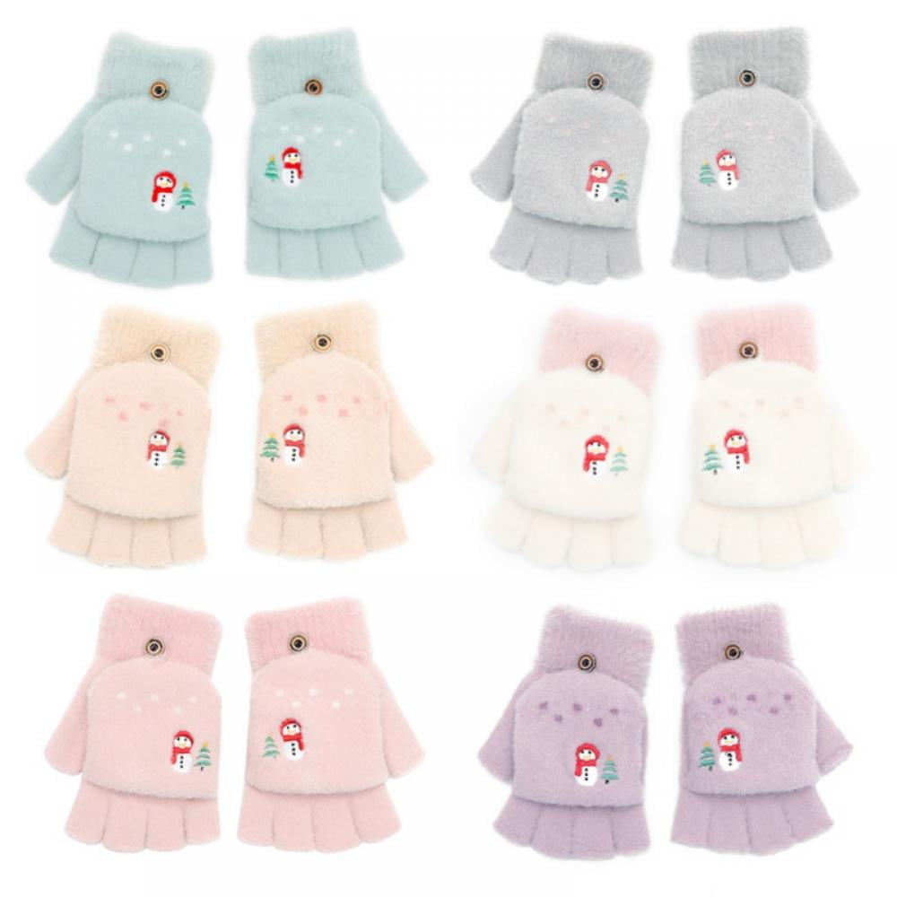 Details about / WINTER CLASSIC 1 PAIR GIRLS KNIT GLOVES 1 SIZE PINK WITH GUITAR /& STARS A-18