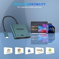 thumbnail image 4 of ONTEN USB C to Dual HDMI adpater 4K@60HZ. USB Type c to Dual Monitor MST Converter.Compatible with thunderbolt3/4 MacBook Pro/Air, iPad Pro and More (DP AltMode Required), 4 of 4