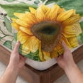 thumbnail image 3 of Twin Sze Fitted Sheet Set - Sunflower Vintage 2 Piece Bedding Sets 16" Deep Pocket Fitted Sheet with 1 Pillowcase, Rustic Retro Floral Spring Summer Brushed Microfiber Hotel Luxury Bed Sheets, 3 of 9