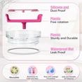 thumbnail image 5 of 4 Pack Tumbler Lid Replacement for 40 oz Stanley Cup, Spill Proof Clear Replacement Lids Fit for Stanley Travel Tumbler, Reusable Accessorie Cover Blue, 5 of 5