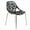 Black, variant on LeisureMod Dining Chair with Molded Polypropylene Seat and Chrome Legs Tree-Inspired Cutout Back Design Stackable for Modern Home, Kitchen, Cafes Asbury Collection