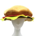 thumbnail image 4 of Hamburguesa De Halloween Sombrero De Lujo En Forma De Hamburguesa Con Queso Sombrero De Comida Rápida Carnaval Vestido De Fiesta De Navidad Accesorio De Disfraz ANGGREK Halloween Hamburger Fancy Hat, 4 of 8