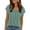 Sage Green, variant on PRETTYGARDEN Summer Tops for Women Short Sleeve Crew Neck Pleated T Shirts Dressy Casual Blouses Fashion Clothing