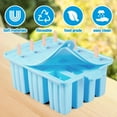 thumbnail image 6 of Popsicles Molds,Silicone ice Pop Mold Food Grade Cakesicles Mold For ice Cream 50 Popsicle Sticks (Blue,12 Cavities), 6 of 7