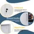 thumbnail image 6 of IKIMI 71" Tall Metal Garage Storage Cabinet with Locking Doors and Wheels, Rolling Garage Tool Cabinet with 3 Adjustable Shelves, Black/Grey, 6 of 7