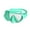 1Pack green, variant on Full Silicone Swimming Goggles with Nose Cover,Panoramic View Antiglare Tempered Glass Snorkel Mask Anti-Fog&Leak for Swim Snorkeling Scuba Diving
