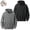 Black+Gray, variant on Men's 2 Pack 100% Cotton Vintage Washed Distressed Hoodies, Heavyweight Pullover Hooded Sweatshirts with Kangaroo Pocket, Loose Fit Casual Streetwear for Men