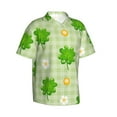 thumbnail image 3 of Xecao St Patrick's Day11 print Hawaiian shirt - a stylish short-sleeve button-down for men, perfect for casual beach and tropical outings., 3 of 9