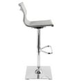 thumbnail image 2 of Mirage Contemporary Adjustable Barstool With Swivel In Silver, 2 of 7