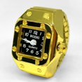 thumbnail image 7 of Soumake Men Women Ring Watch Elastic Stainless Steel Band Round Square Dial Men Women Couple Watch Finger Ring Birthday Gift Fashion Accessories, 7 of 7