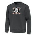 thumbnail image 2 of Men's Antigua Pewter Anaheim Ducks Relevant Lightweight Pullover Sweatshirt, 2 of 3