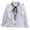 White, variant on Odeerbi Toddler Girls Cotton Dress Shirt Long Sleeve Ruffle School Uniform Shirts