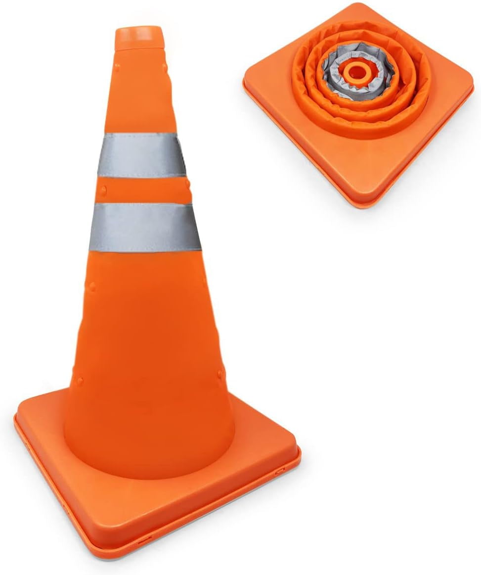 PopUp Safety Traffic Cone Portable, Collapsible Safety Cone