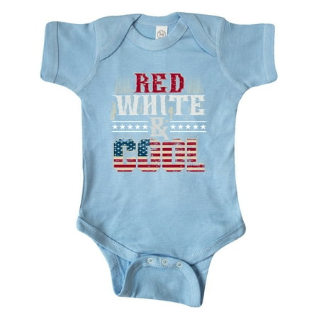 

Inktastic 4th Of July Red White Cool Gift Baby Boy or Baby Girl Bodysuit