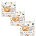 thumbnail image 6 of Coolnut 3 PCS Hello Autumn Leaves Baby Muslin Washcloths, Orange Pumpkins Face Towel Burp Cloths Ultra Soft Absorbent Cotton Bath Wipes Towels for Newborn Boys Girls, 6 of 6