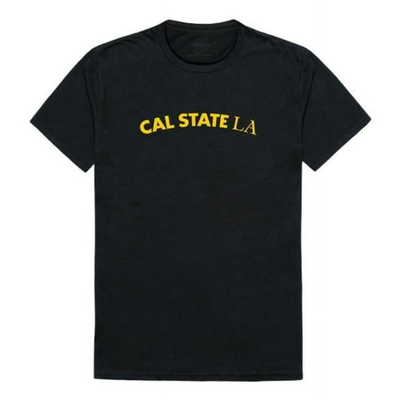 W Republic 537-202-BLK-04 California State University, Los Angeles Men College T-Shirt, Black & White - Extra Large