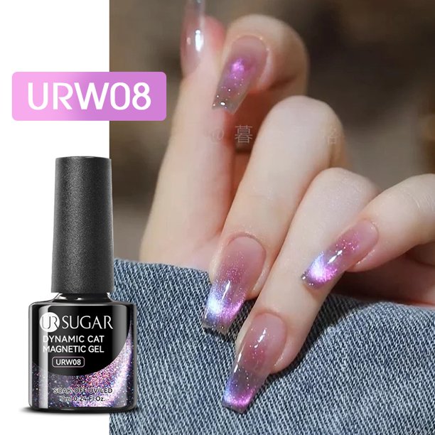UR SUGAR Cat Gel Magnético Soak Off Nail Art Esmalte Manicuring UV Barniz 7,5ml Gao Jiahui unisex