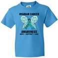 thumbnail image 3 of Inktastic Ovarian Cancer Awareness Hope Support and Love Youth T-Shirt, 3 of 5