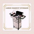 thumbnail image 3 of Byootique Cosmetology Case on Wheels 4in1 Professional Makeup Art Deco Tyrian, 3 of 9