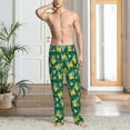 thumbnail image 3 of Cauagu Tropical Fruit Mens Pajama Pants Sleep & Lounge Pants,PJ Bottoms with Pockets-Medium, 3 of 7