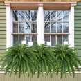 thumbnail image 6 of CandWuom Artificial Boston Fern Bush- Set of 2 Large Artificial Ferns for Outdoors, 45Inch Large Faux Ferns, Suitable for Office & Living Room Decor, 60Branches for Each Bouquet, 6 of 8