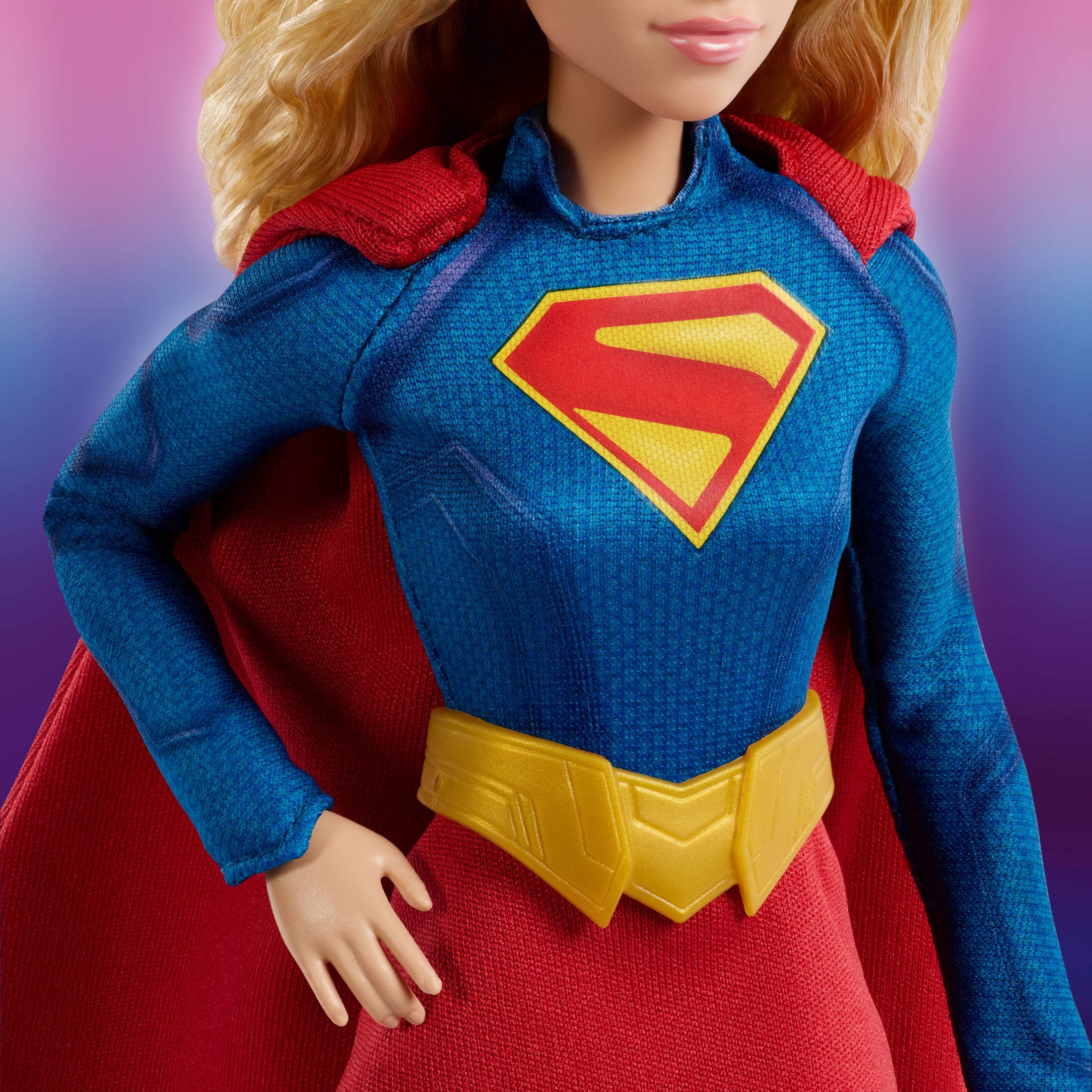 Barbie Signature DC Supergirl Fashion Doll, Super Hero Costume with Cape, Blonde, Collectible
