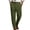 Army Green, variant on Men’s Solid Double Pleat Straight Leg Dress Pants, Loose Fit Casual Trousers with Pockets