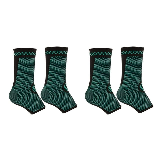 Becaristey Lot de 2 Attelle de Cheville Absorbant la Sueur Antidérapante pour Sports Compression Protectrice Course Cyclisme Soutien Protecteur TG 2Ensemble